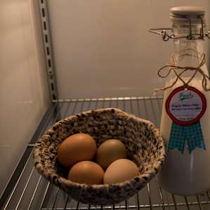Kerry provides some lovely touches - like farm-fresh eggs and organic milk.