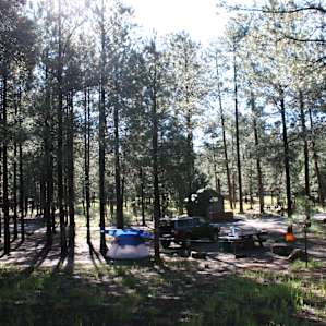 Our campsite was very spacious.