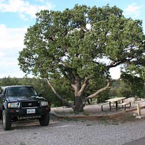 Our site on the canyon side
