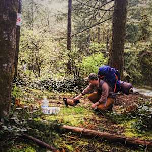 You'll need to bring your own water, and fires are not permitted in this whole protected Washougal River area.