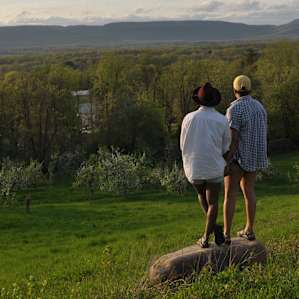 Enjoying the sunset views from up high!
