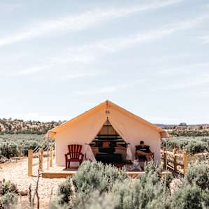 View of the Powell tent we stayed in. Perfect location with an even better view!