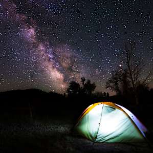 Devils Tower is a great place to look at the stars!