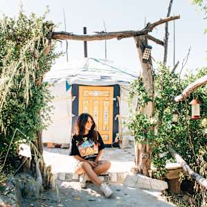 people yurt lodging