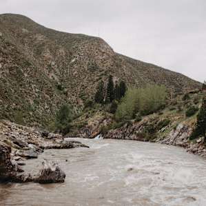 The river from the view of the hot springs