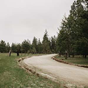 Road into the RV camp