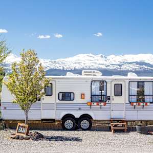 Inside, you feel like you're in Baja, but look out the windows and you'll see snow-capped mountains.