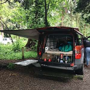 Our two week camp set up, first time trying it out. worked really well
