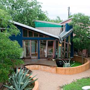 View of the loft cabin from the wine deck.