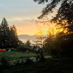 Good morning from camp #1. The view is pretty good from here.