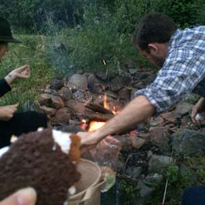 Getting our S'mores on.