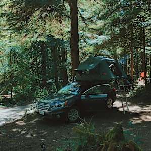 This is from campsite #12 in the A-loop. There is a B and C loop in addition to a few walk-in campsites along the lake.