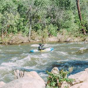 Kayaking the river