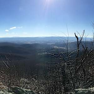 Hike to the top of Wolf Gap. Overlooking the Virginia side.