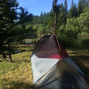 Tent at campsite