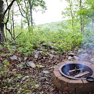 Fire ring with a view. Time to get cooking.