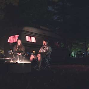 Enjoying an evening at site 10 (lower level).