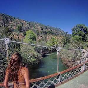 The "horse bridge" is where the main trail ends and the rest of the wilderness begins.