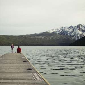 There is a beach near the campground. 2 docks and a swimming area.