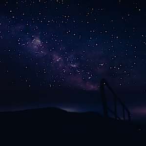 Great view of the stars out over the lake