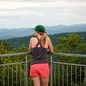 Overlooking the ranch and forest