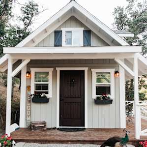 The house was originally a one-horse stable they gutted and re-did.