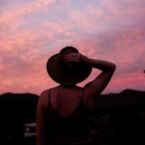 Sunset from the ridge. Sit back, and watch an art show before your eyes.