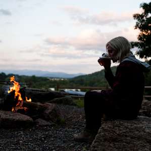 Share stories around the fire while the sun sets over the ridge. Trust us, the view is amazing!