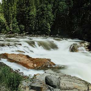 If you're heading north from Troy, you must stop and checkout Yaak Falls!