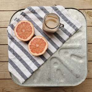 When I wasn't resting my feet on this table, I was eating off of it.