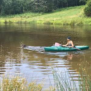 Kayaking with the pup.