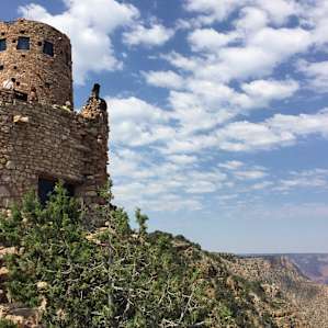 The Desert View Watchtower, a quick ten minute walk away.