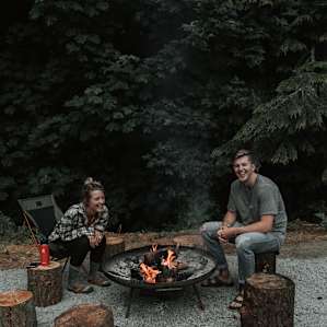 Laughter around the fire