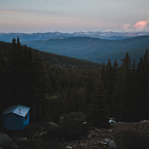 You can hike up behind the cabin (and really everywhere) quite a ways to gain even better views.