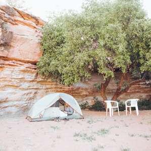tent lodging canyon