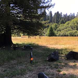 This site backs up into the meadow.