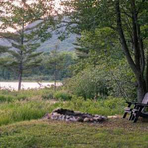 Firepit right near the water