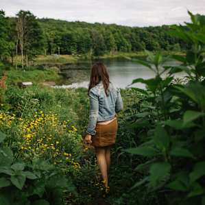 Walking through the garden!
