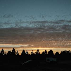 The amazing sunset seen from across the farm.