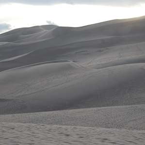 The dunes at dusk.