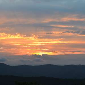 Sunset off the cliffs