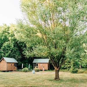 we got cabin #2 with the yellow door :)