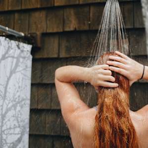 people shower camper