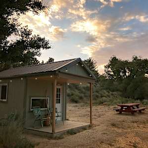 The Lake Cabin in the early morning