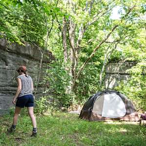 Camp between the bluffs in your private sanctuary.