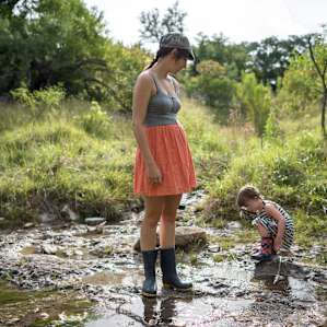 At one time the spring ran dry, but Richard's careful restoration of the land has brought it back to life.