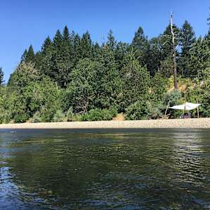 Across the river from my tent site