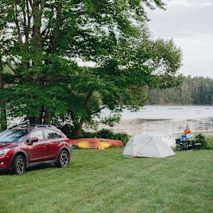 tent lodging water