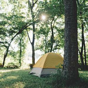 morning sunrise at camp.