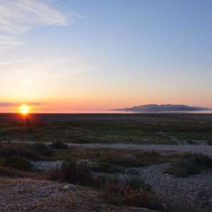 Sunset from our campsite.
